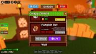Pumpkin Rat can be bought from the Creepy Critters Shop (Image via Roblox)